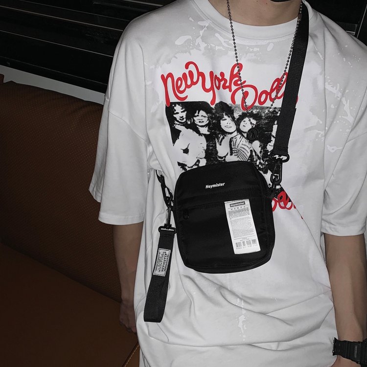 Ulzzang Korean Fashion Nylon Mini Men Sling Bag Shoulder Bag Crossbody Bag Messenger Bag for Men Birthday Gift
