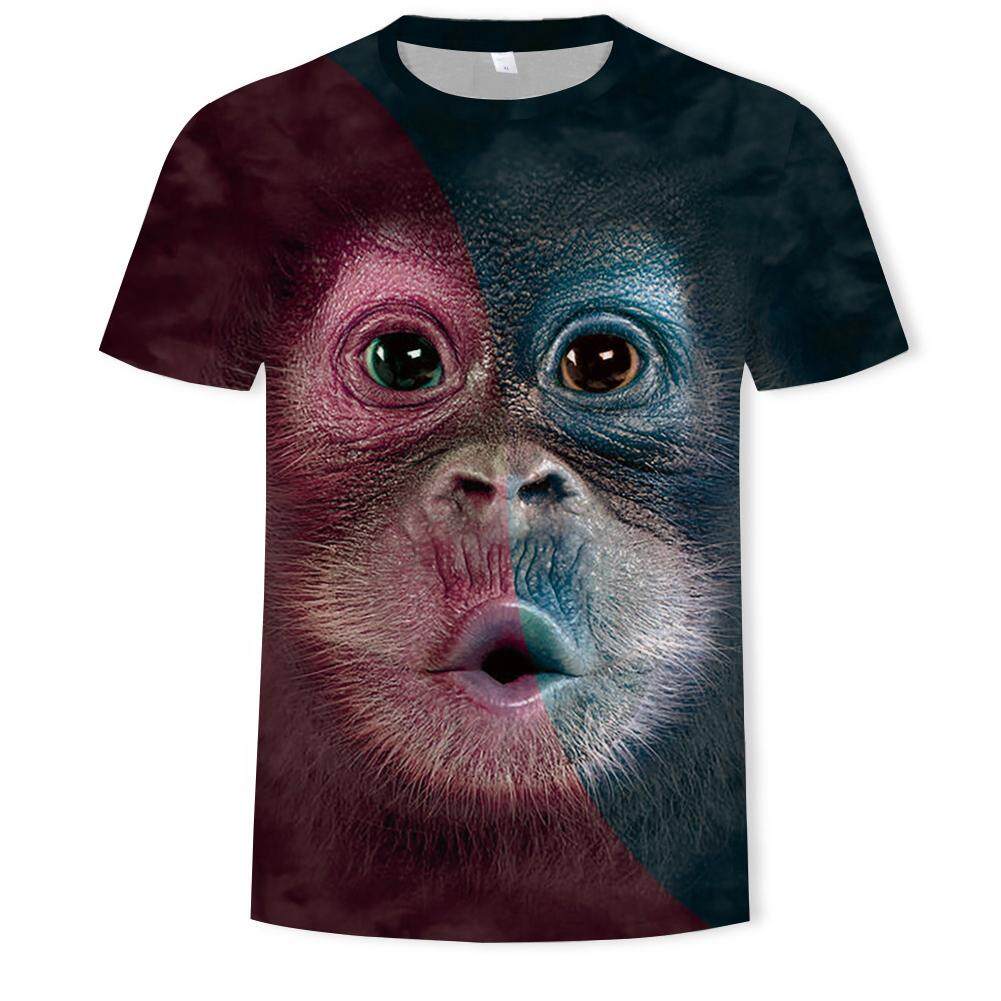 Kaus Pria 2021 Kaos Gambar 3d Hewan Monyet Kaos Oblong Mode Atasan Kasual Desain Lucu Lengan Pendek Lazada Indonesia