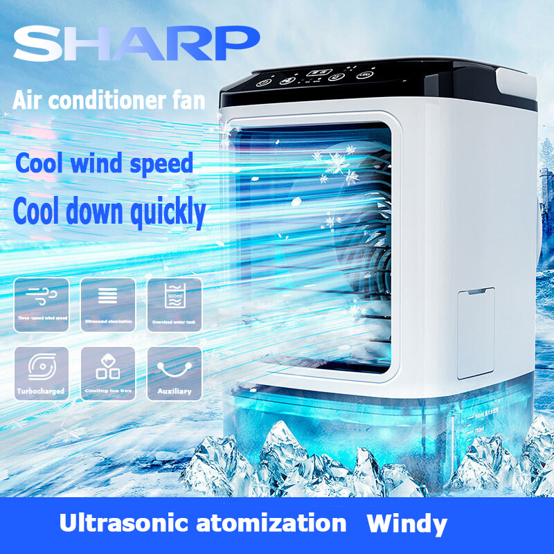 SHARP Air Cooler Mini Desktop Fan Turbo Supercharged Air