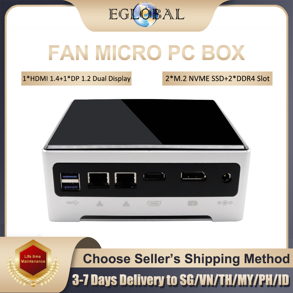 Eglobal Game Office Desktop Computer Intel Core i5-7300HQ i7-7820HK Max 64G RAM 1TB SSD Mini PC Windows 10 Wifi Bluetooth Mini Gaming Desktop Computer Laptop ราคา 11,844 บาท*ส่งฟรี