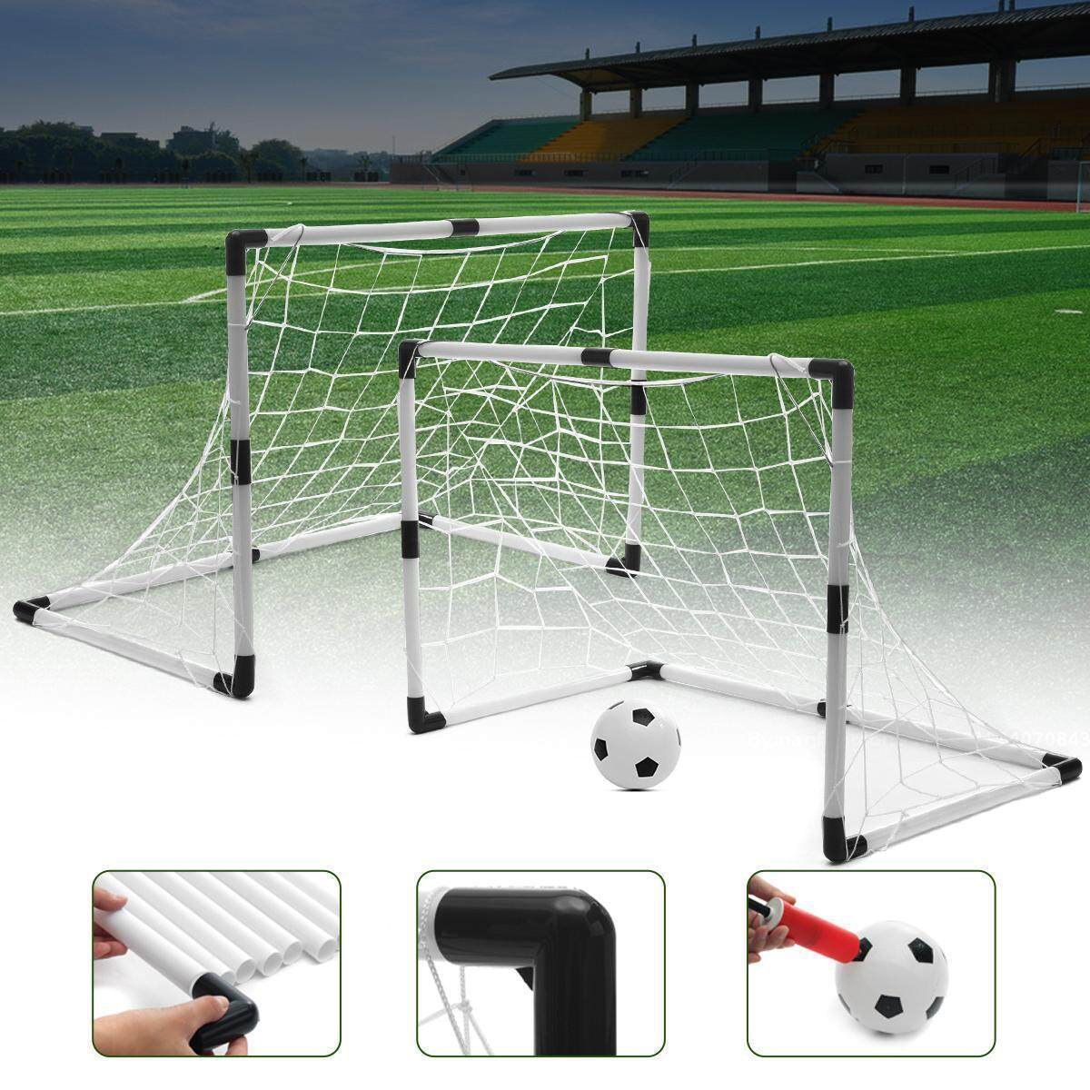 2 Mini Football Soccer Goal Post Net Ball Pump Kids Outdoor Sport Training Buy Online At Best Prices In Pakistan Daraz Pk