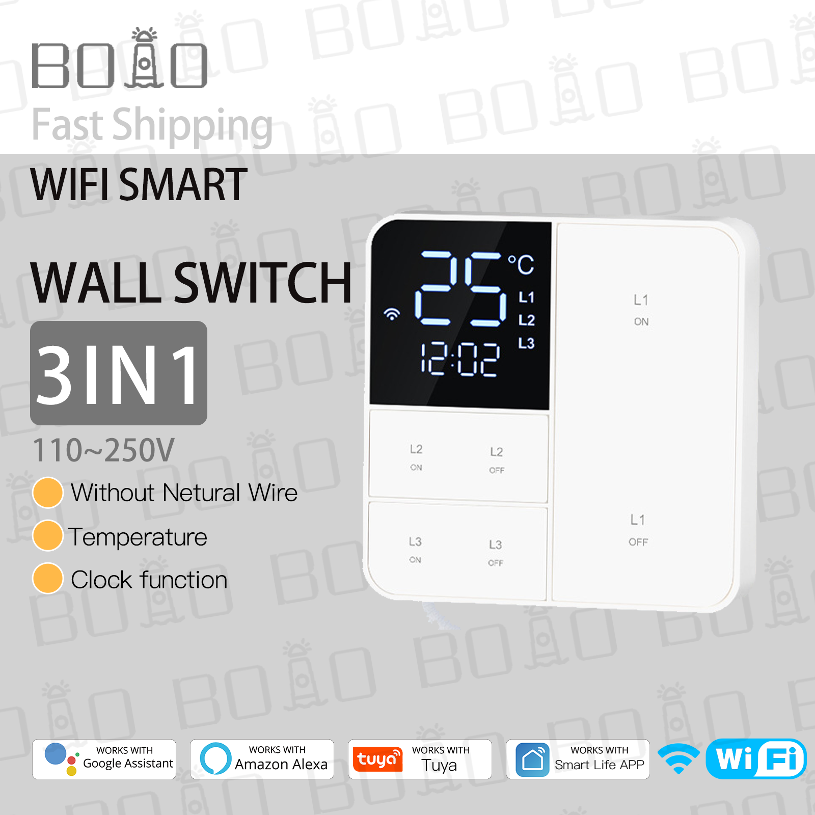Tuya công tắc wifi thông minh nhiệt độ và độ ẩm với công tắc màn hình hiển thị ứng dụng từ xa điều khiển bằng giọng nói tường công tắc điều khiển từ xa
