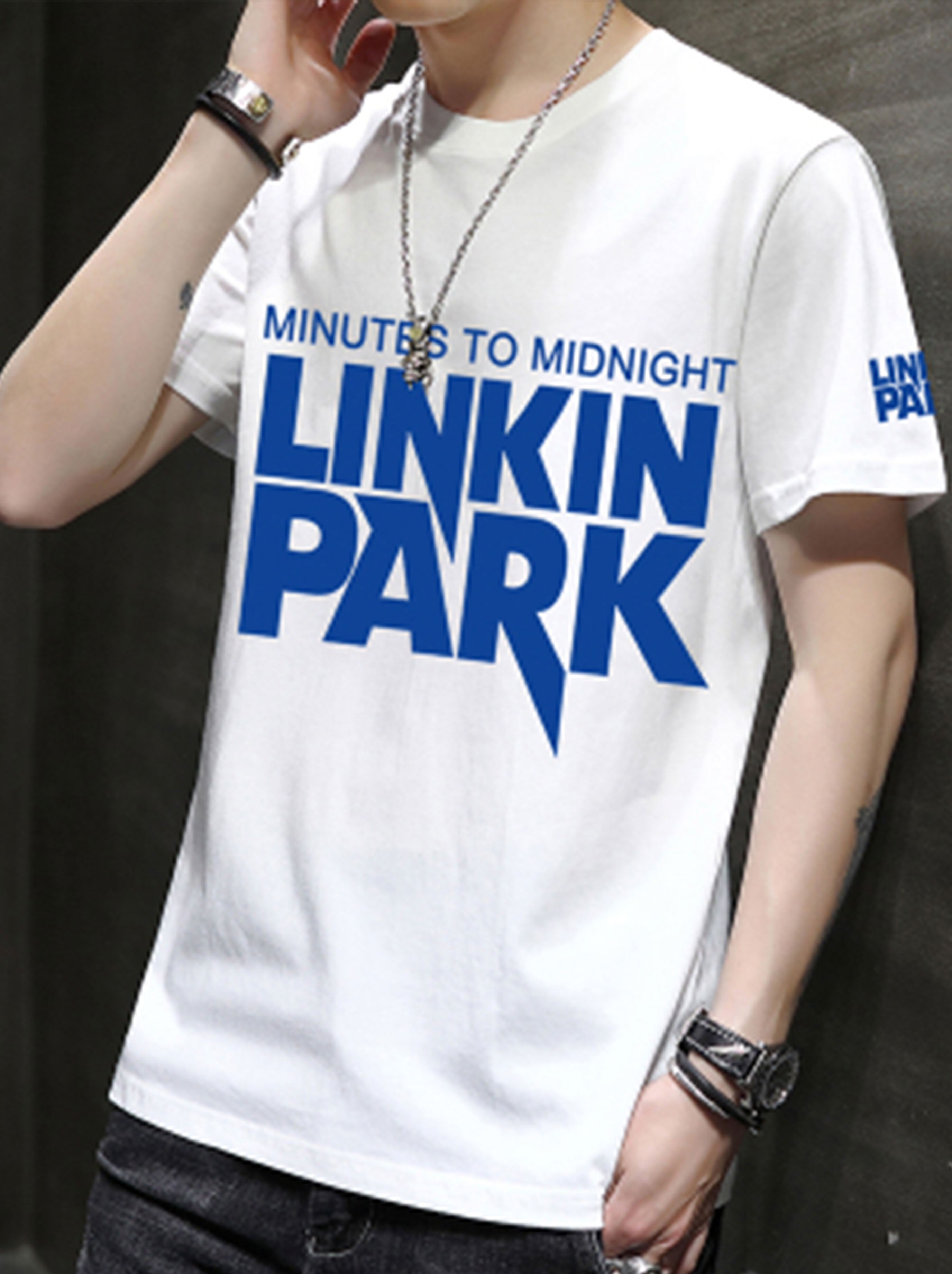 Cotton Men T-shirt Short Sleeve Tshirt 