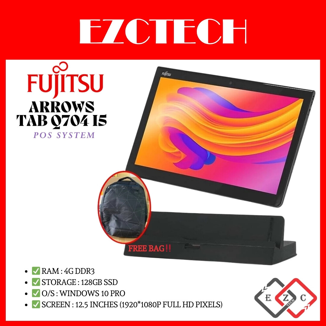 FUJITSU ARROWS Tab R727 i5 7300u 7th Gen Win Tablet (Refurbished