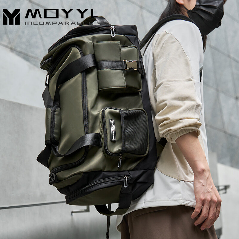 MOYYI Large Capacity Duffel Backpack Carry Travel Gym Bag Backpack Multifunction Bag Travel Backpack Hiking Backpack Outdoor Camping Climbing Bag Sport Bag