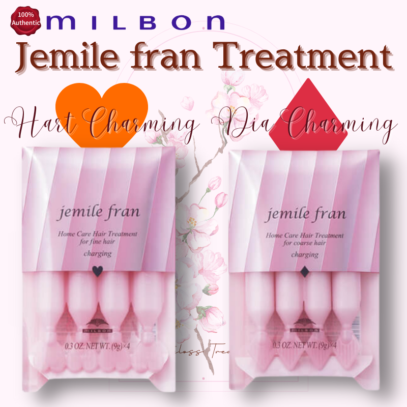 Gambar MILBON Jemile Fran Hair Treatment Dia Charming heart charming Home care Treatment 100% Authentic Direct from Japan