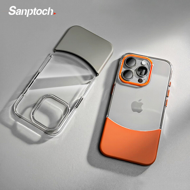  Sanptoch Mỏng Đơn Giản Rõ Ràng Ốp điện thoại cho iPhone 16   15 14 13 12 Pro Max Pha Lê Cứng trong suốt Bìa Cho iPhone 16 Pro Max Trọng Lượng Nhẹ PC Không-Vàng Vỏ bảo vệ 