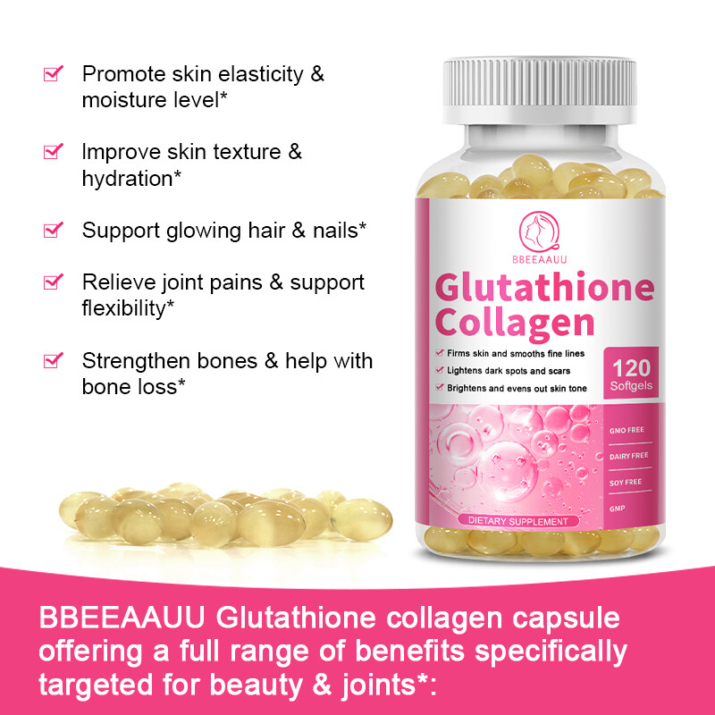 BBEEAAUU L-Glutathione Collagen Capsules WIth Vitamin C For Anti-Aging Skin  Whitening Boosts Immunity Anti-wrinkle Collagen Vitamin Supplement 120pcs  Anti-Aging And Immunity Boost - Lazada | Lazada PH