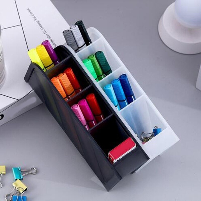 Desktop Organizer, Child Pencil 4 Piece Pen Holder Stationery Box