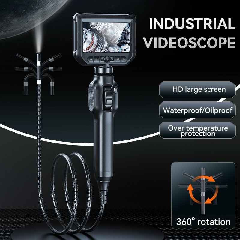 S43 Industrial Endoscope 4.3 Inch IPS Screen HD 1080P 8mm Single Lens 360° Rotation Pipe Sewer Inspection Borescope IP67 Waterproof 2000mAh Battery - ยี่ห้อ Lancol ราคา 2,841 บาท*ส่งฟรี
