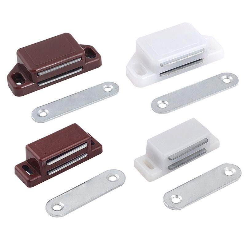 Catch Latch 10pcs White Plastic Magnetic Cupboard Cabinet Door