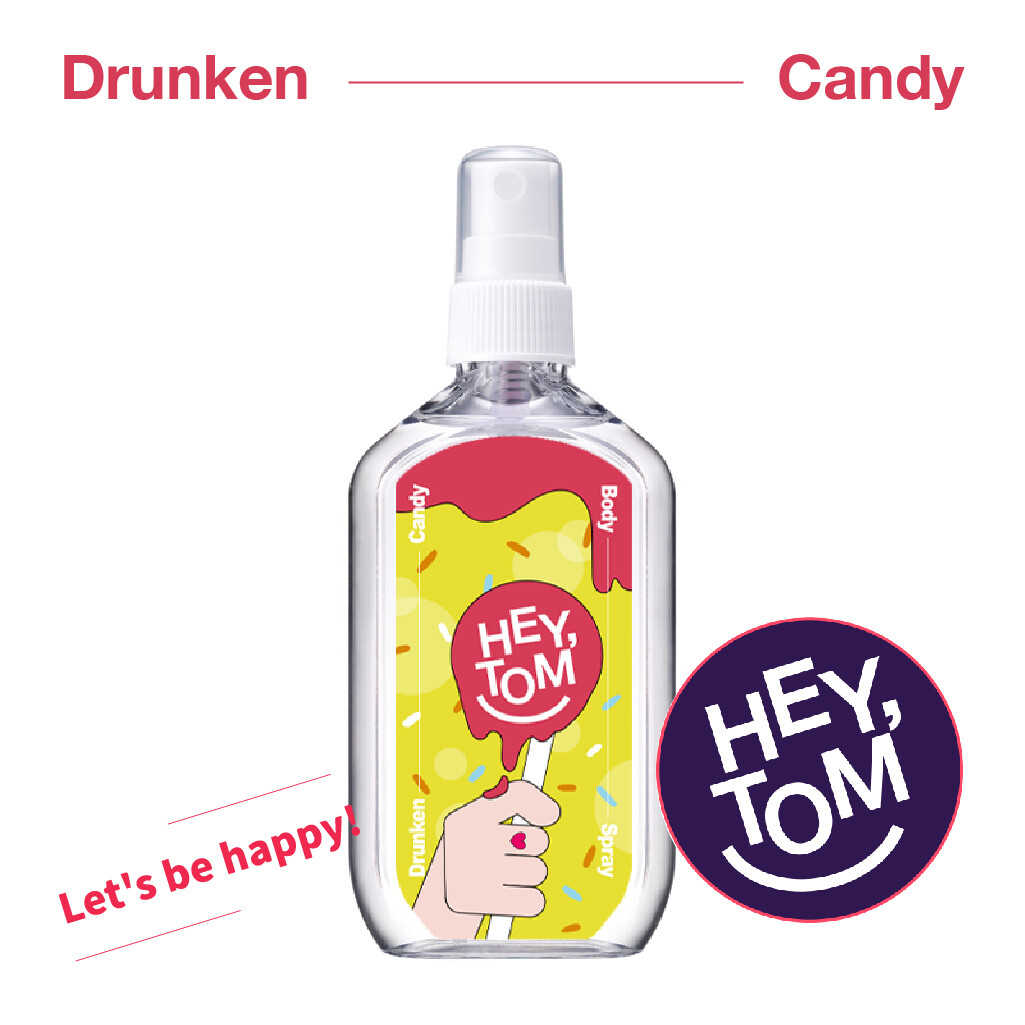 Gambar Hey Tom Drunken Candy Body Deodorant Spray 105ml Niche Fragrance Mist Unisex For Men Women