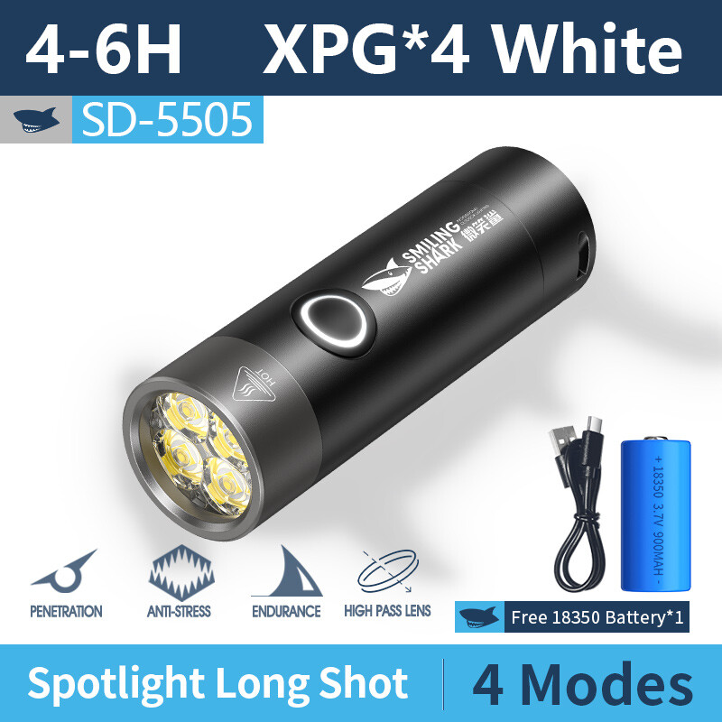 Smiling-Shark-SD5505-Mini-Torchlight-Led-Flashlight-XPG-1200Lumens-Super-Bright-Portable-Small-Torch