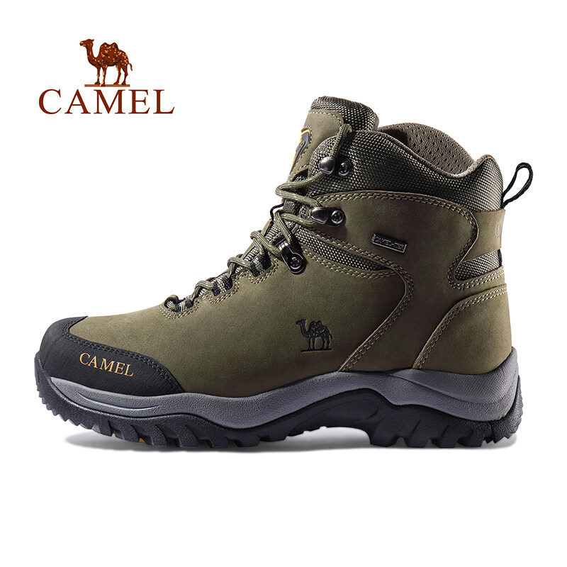 Camel outdoor men's waterproof hiking shoes anti-skid and wear-resistant cowhide hiking boots ราคา 1,679 บาท*ส่งฟรี
