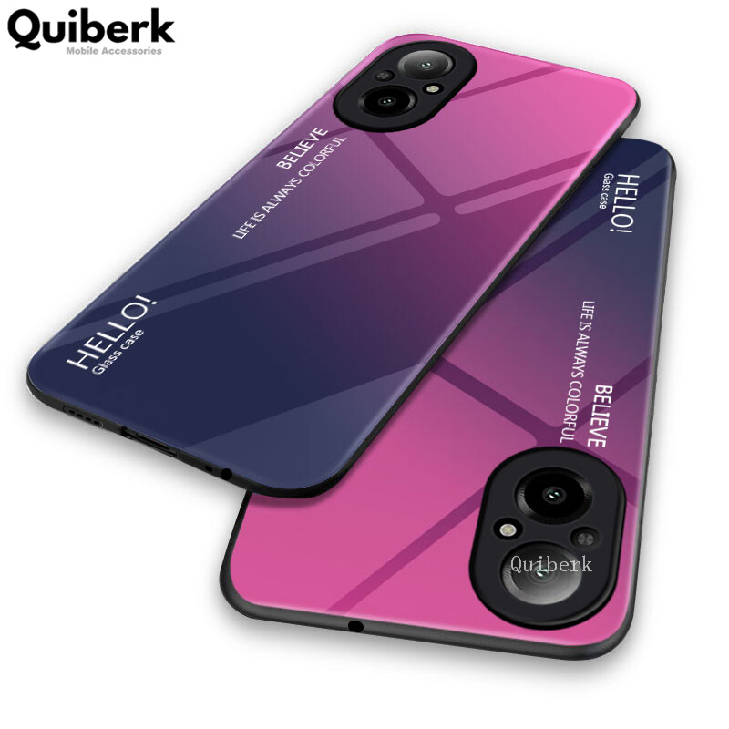 Cho Realme C67 4G cứng kính đổi màu vỏ chống xước trường hợp cover quay lại bảo vệ