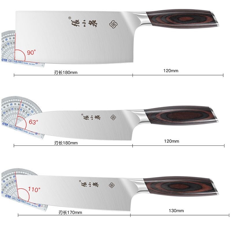 Gambar Zhang Xiaoquan chopper wooden handle tool household kitchen stainless steel chef knife cutting meat multi purpose knife slicing knife