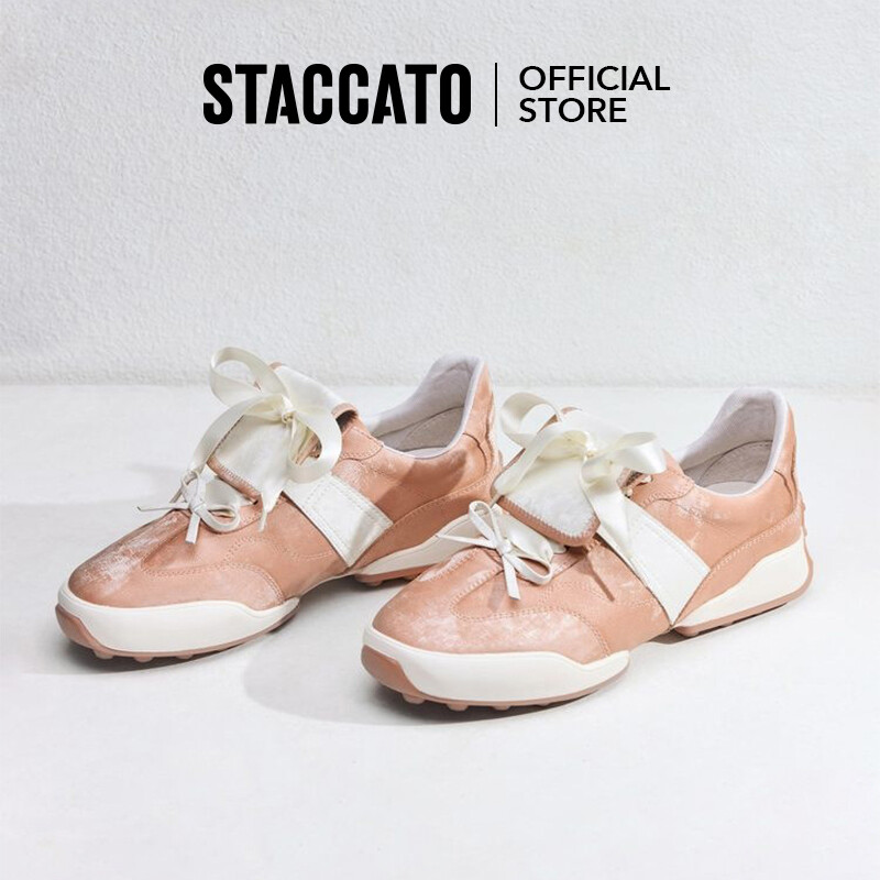 Staccato Women's Bowknot German Training Shoes Sports Vasual Shoes H3647 ราคา 4,667 บาท*ส่งฟรี