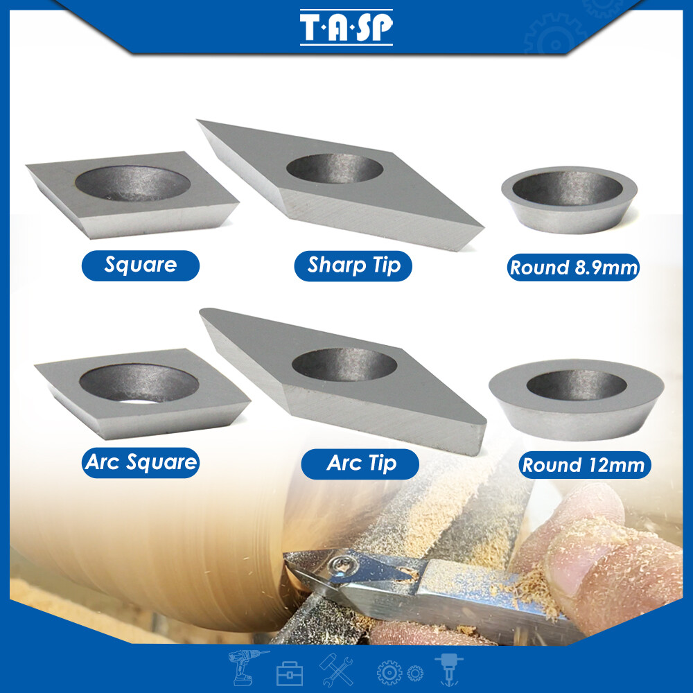 Máy Cắt Thay Thế Mảnh Gắn Hợp Kim Cacbua Gỗ TASP Dụng Cụ Tiện Máy Cắt Vít Torx M4 Máy Hoàn Thiện Máy Máy Tiện Gỗ Chuck Dụng Cụ Tiện