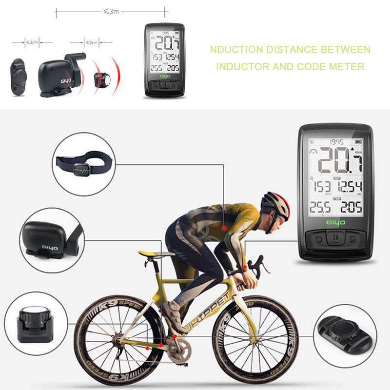 Heart Rate Monitor IPX5 Waterproof Wireless Bluetooth Bike Computer Multi-Functions LCD Backlight Display FOONEE Bike Speedometer and Odometer