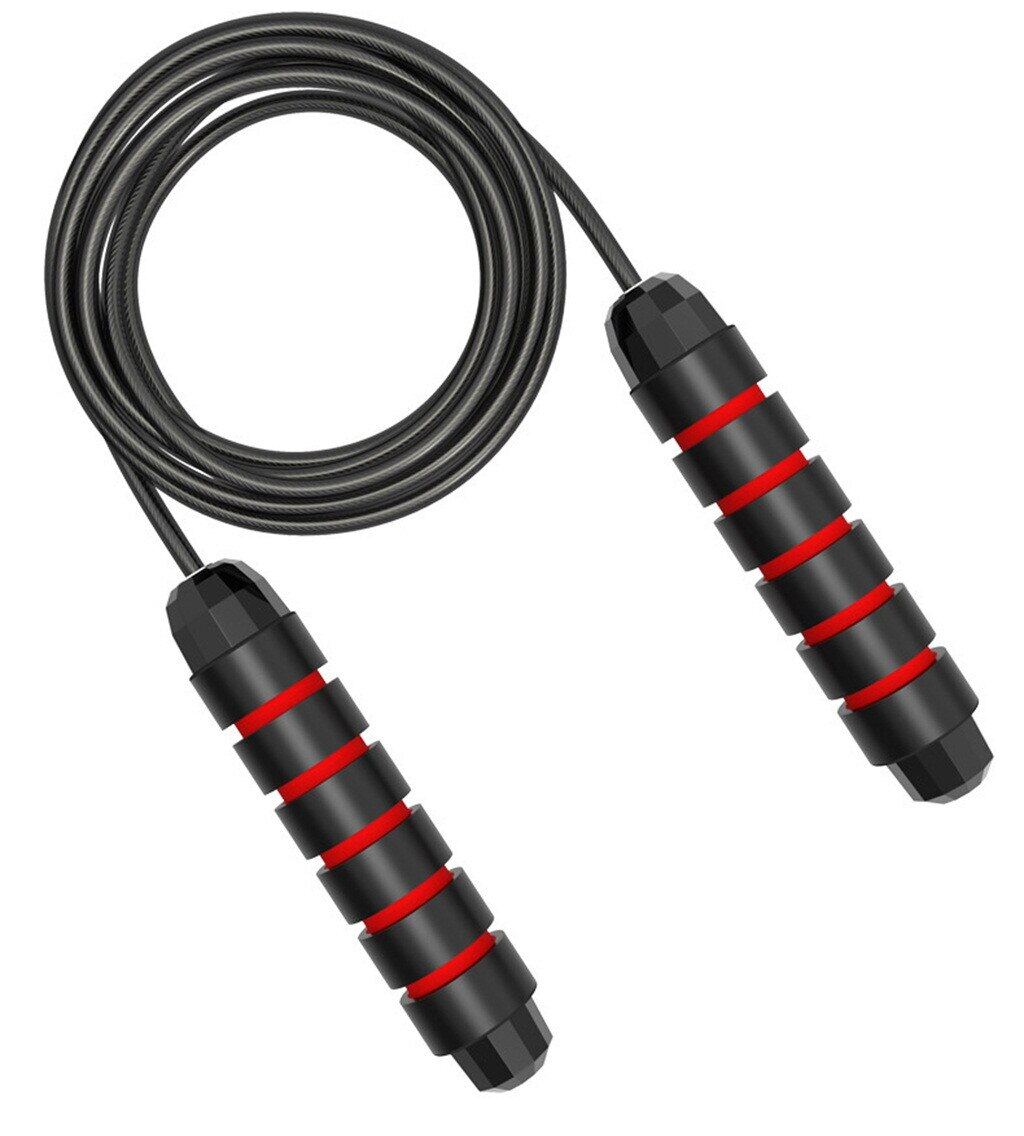 Adjustable Wire Jump Rope Workout Training Cable Ball Bearing Fitness Tool Charm