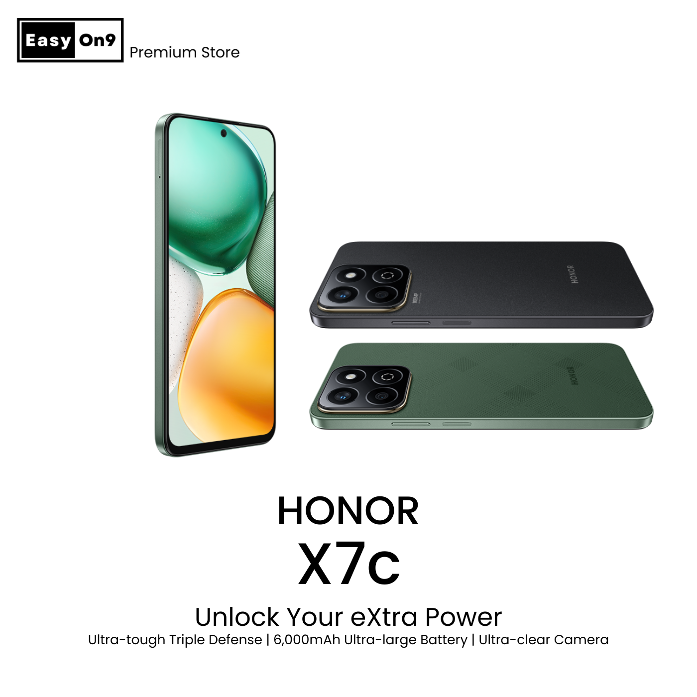 HONOR X7b Obile Phone Unlocked, 108P Triple Caera, 6.8" 90Hz