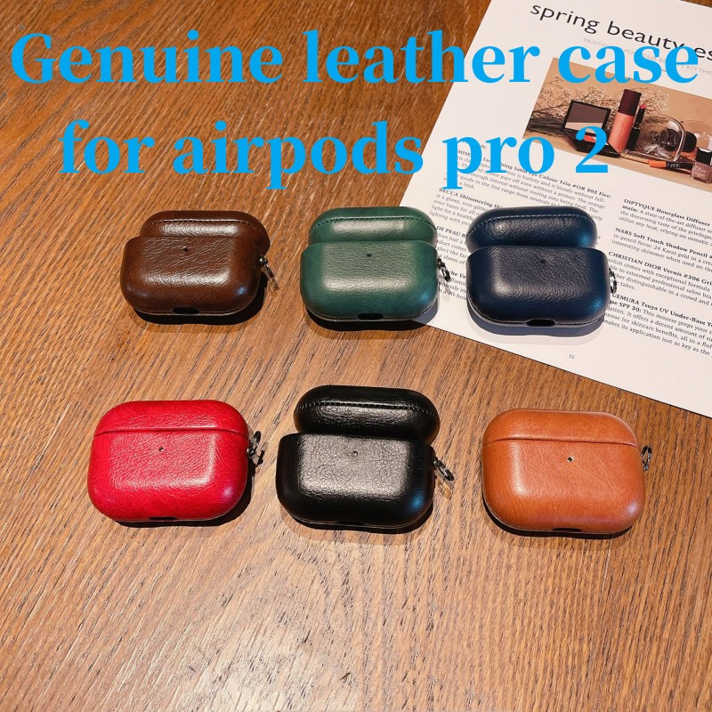 For Airpods pro 2 2nd 2022 Case leather case Solid color Airpods pro cases for air pods 3 Simplicity cover Airpod Protective cover