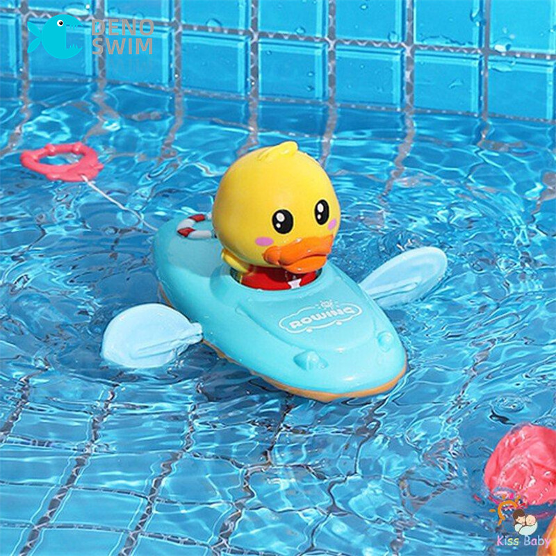 Vịt Vàng Đồ Chơi Tắm Cho Trẻ Em Đồ Chơi Tắm Cho Em Bé Dây Xích Đồng Hồ Thuyền Chèo Hoạt Hình Vịt Bơi Nổi Đồ Chơi Chơi Dưới Nước Cho Trẻ Sơ Sinh Đồ Chơi Phòng Tắm Giáo Dục Sớm