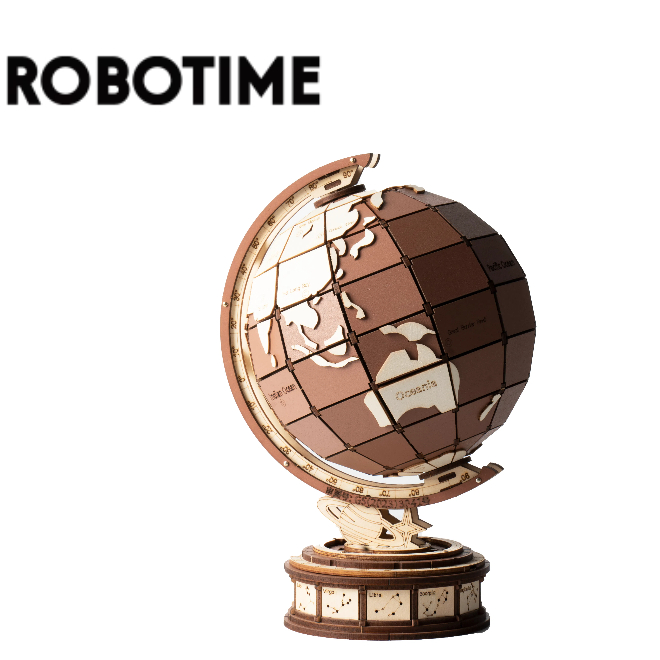Robotime 3D wooden Puzzle Globe Wonders 277 Pcs DIY Wooden Model Building Assemble Model Gifts for Adults-TGM01 ราคา 874 บาท*ส่งฟรี