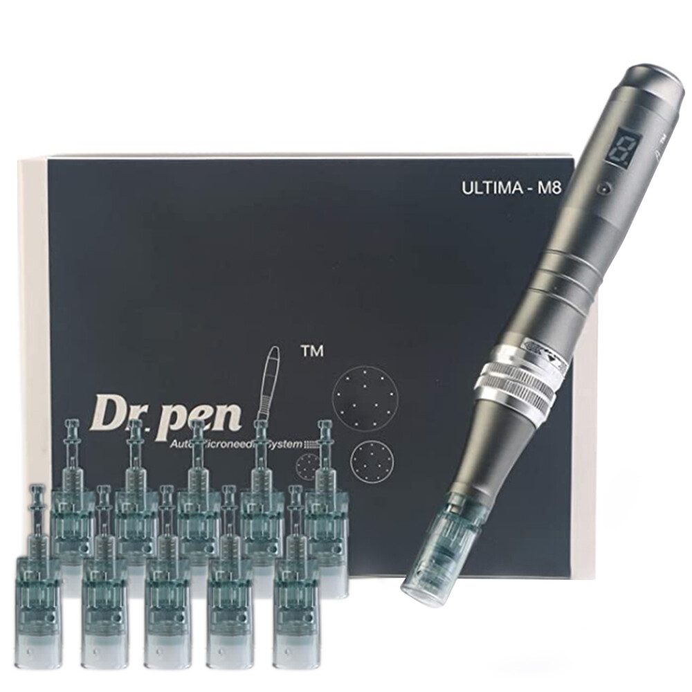 Gambar Dr. Pen Ultima M8 Professional Microneedling Pen   Wireless Derma Auto Pen   Best Skin Care Tool Kit for Face and Body   10 Cartridges