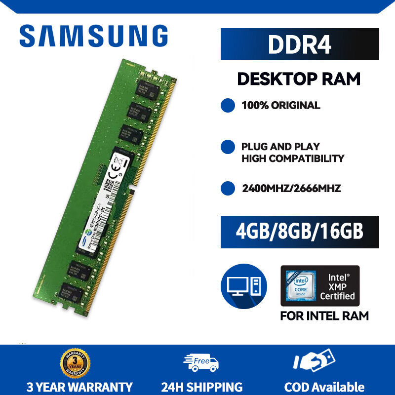 Samsung 16Gb Ddr4 2400Mhz Sodimm Pc4-19200T Ram For Laptop