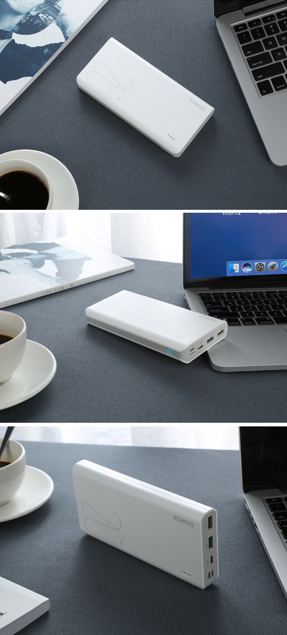 ROMOSS Sense 6+ Power Bank 20000mAh With PD 3.0 Two Way Fast Charging 20 d8f5dd68f00e38d677650a6e83f01589