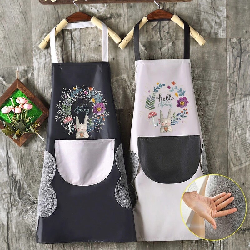 Tạp dề nhà bếp chống thấm nước tạp dề làm bánh nấu ăn bbq đầu bếp có túi lớn cho nam nữ