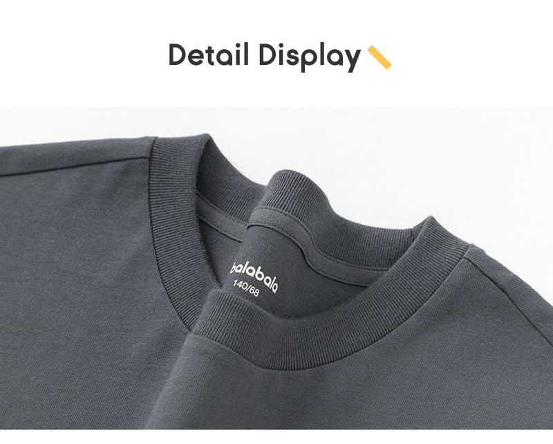 balabala Children Short Sleeve T-Shirt 2025 Summer New Quickdry Parentchild Inner Wear · v2