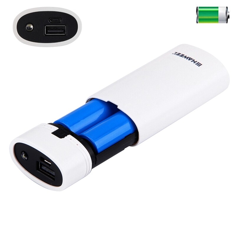 HAWEEL 2Pcs/4Pcs 18650 Battery USB Outputs LED Power Bank Box DIY Case Cover Kit DIY Power Bank 18650 Battery Case Power Bank Battery Storage Box Powerbank Box Charger Shell Case - 4