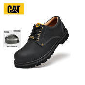 Caterpillar Men's Steel-Toed Leather Safety Work Shoes