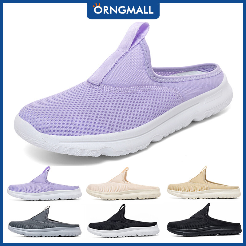 ORNGMALL Women Sneakers Hollow Breathable Comfortable Lightweight Mesh Shoes Outdoor Casual Sports Shoes Women's Sneaker Unisex Couples 36-48 ราคา 549 บาท*ส่งฟรี