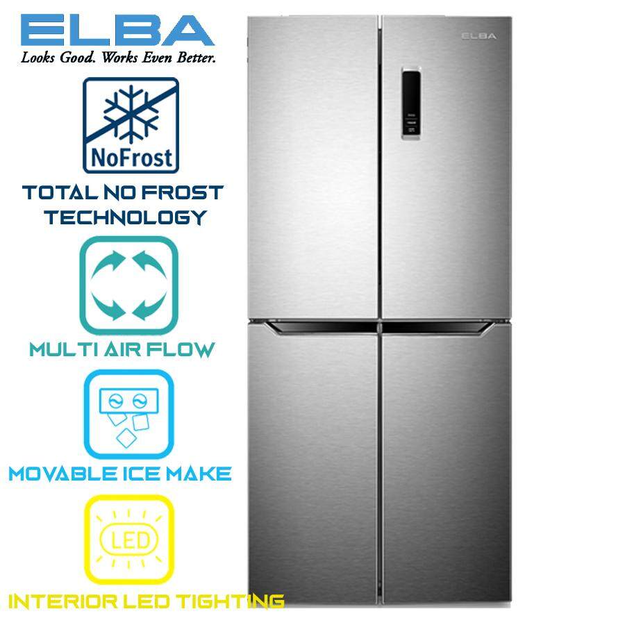 Elba 5 Star Energy Save 520litre 4 Door French Door Refrigerator Fridge Emr G5244d Lazada