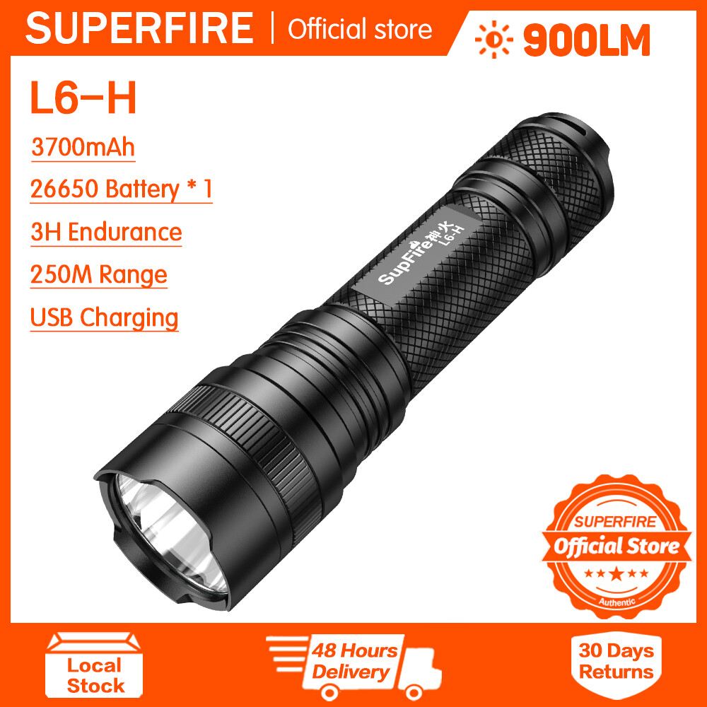 Superfire l6-h led 15w đèn pin