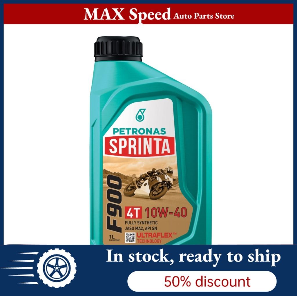 PETRONAS Sprinta F900 10W-40 Fully Synthetic Engine Oil Minyak