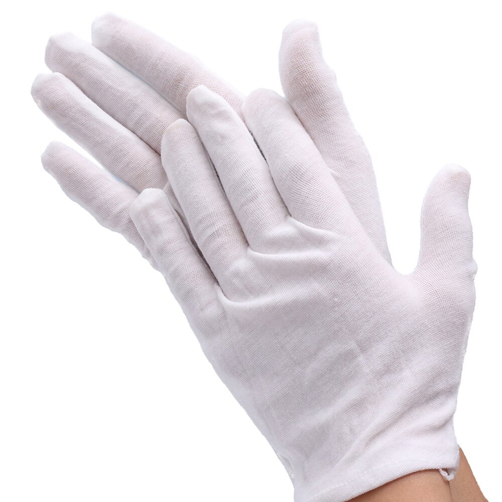 Net knil-Gloves. Dirty White 1+ Thousand Dirty Cotton Work
