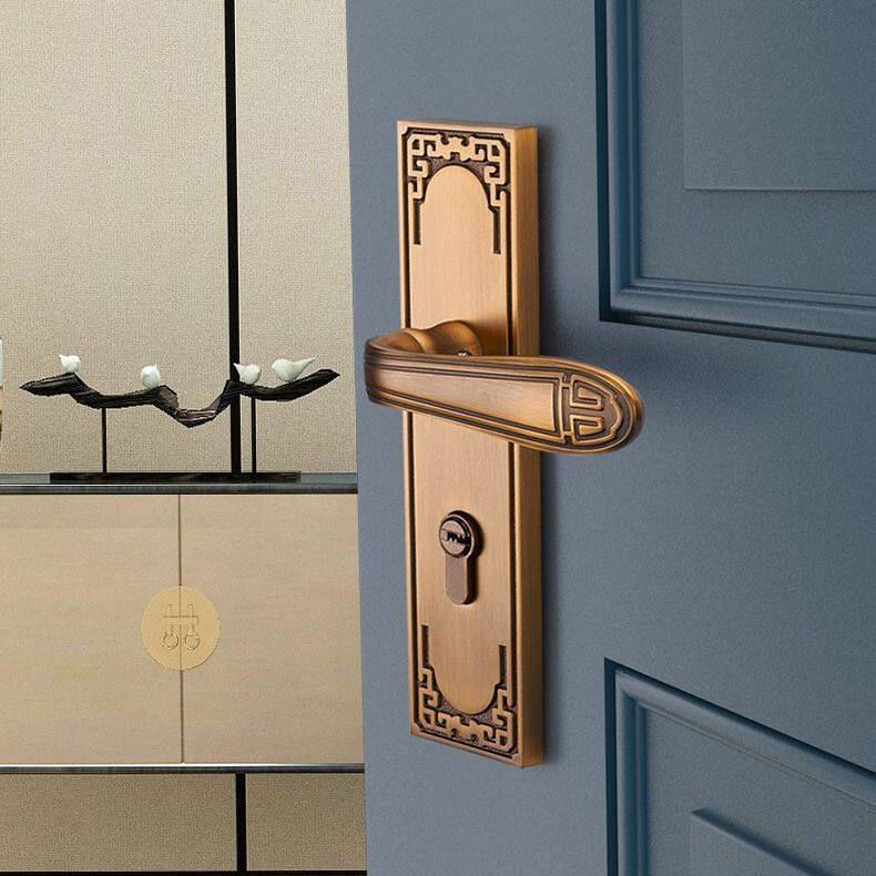 Bộ khóa tay nắm cửa nội thất khóa cửa không tiếng ồn bằng hợp kim kẽm khóa tay nắm cửa khóa cửa phòng ngủ núm cửa chính cho nhà cửa chính