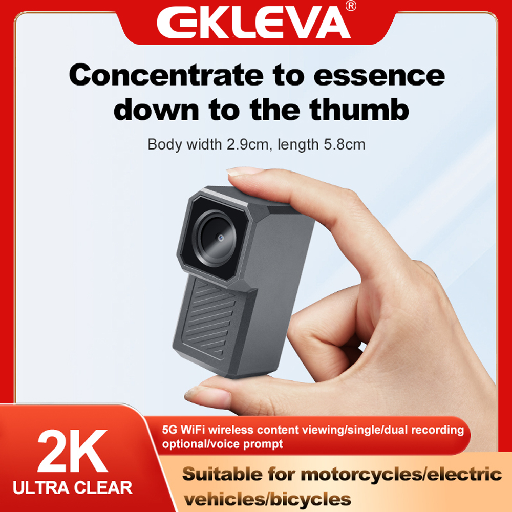 EKLEVA Motorcycle Camera Auto Dvr 2K 1440P Motor WiFi Video Recorder Night Vision App Waterproof Motorbike Sports Dashcam ราคา 1,977 บาท*ส่งฟรี