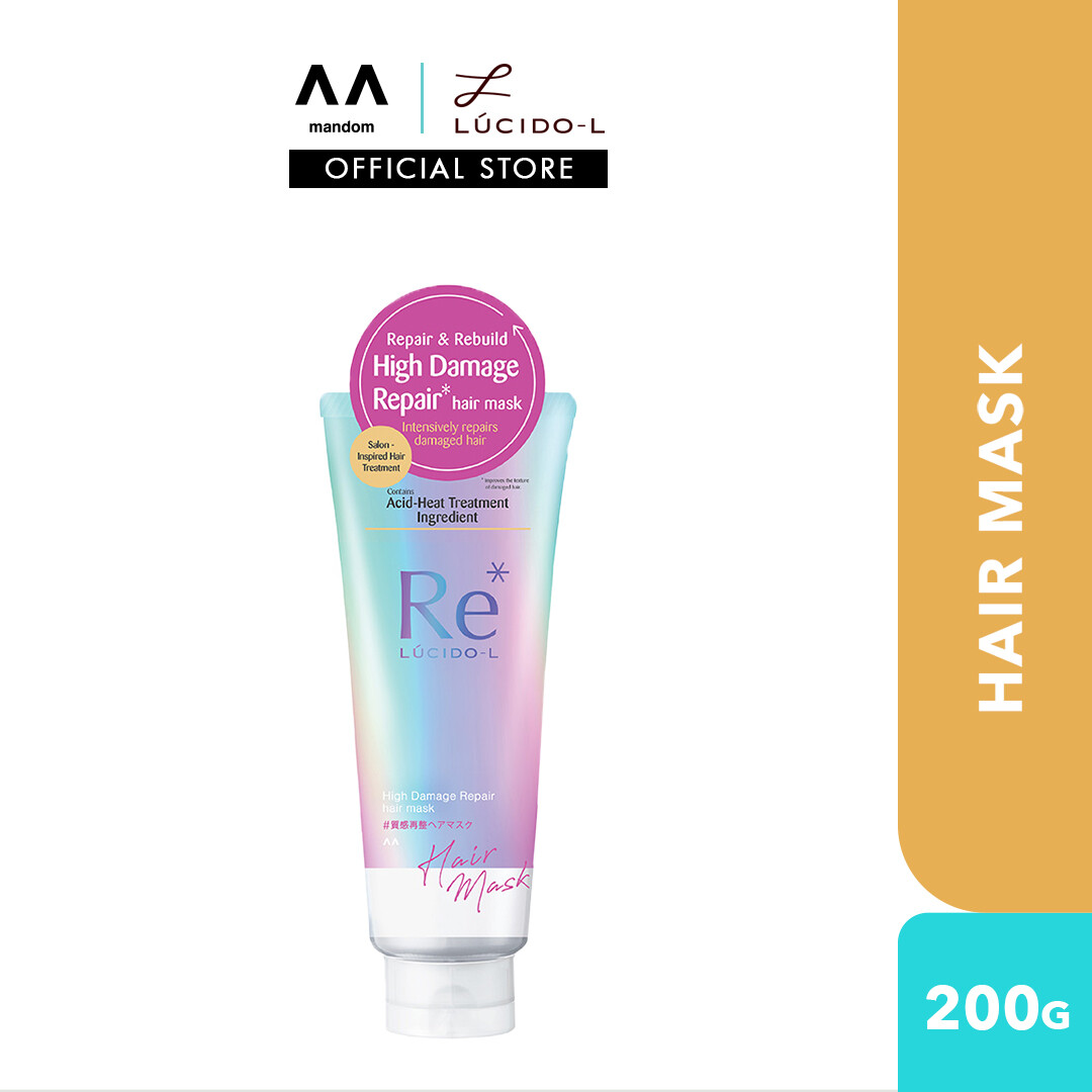 LUCIDO-L High Damage Repair Hair Mask 200g Harga 29 Ringgit*Penghantaran Percuma