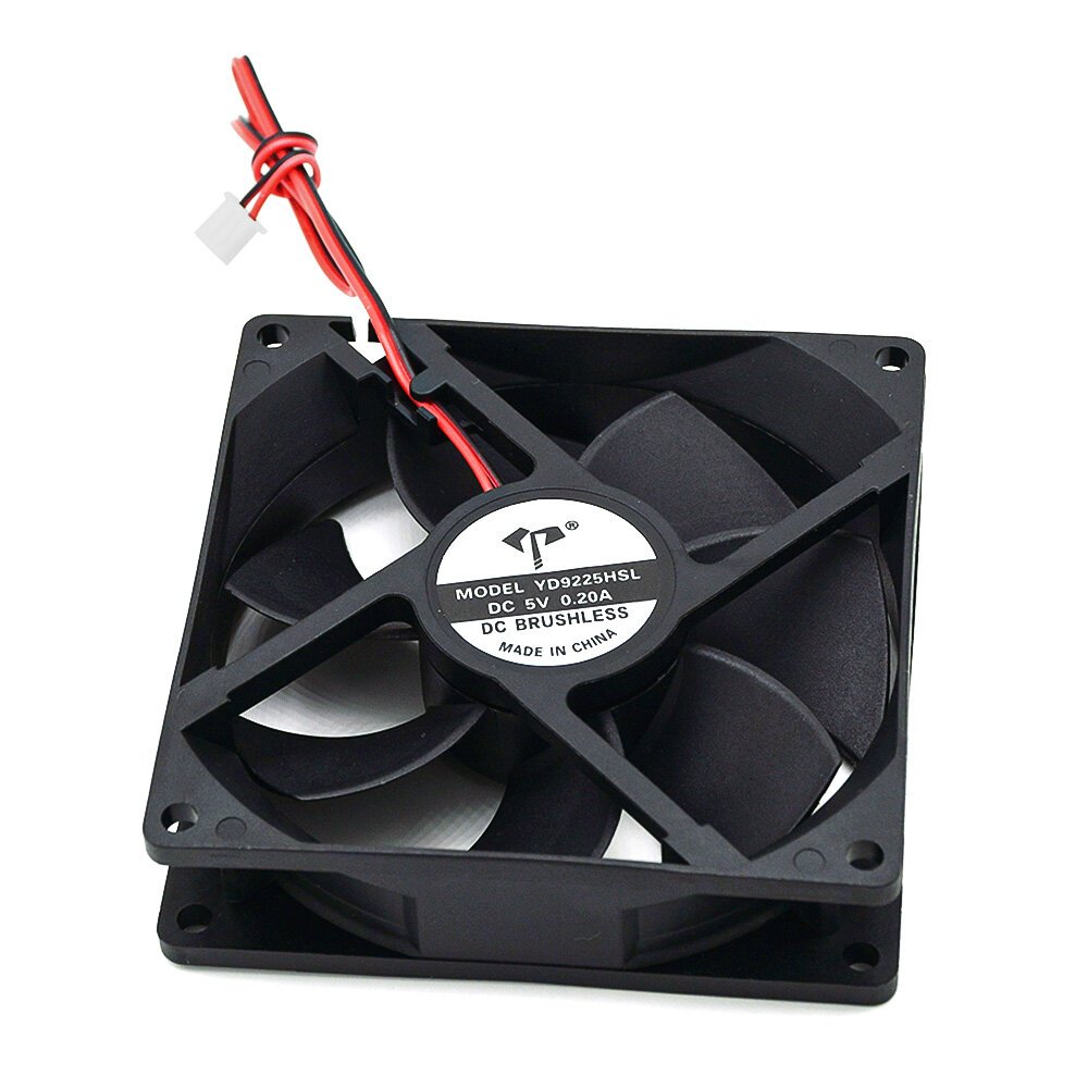 Quạt làm mát không ồn dc5v/12v/24v quạt làm mát cho vỏ máy tính u dc9225 12v 0.20a 9cm 2pin