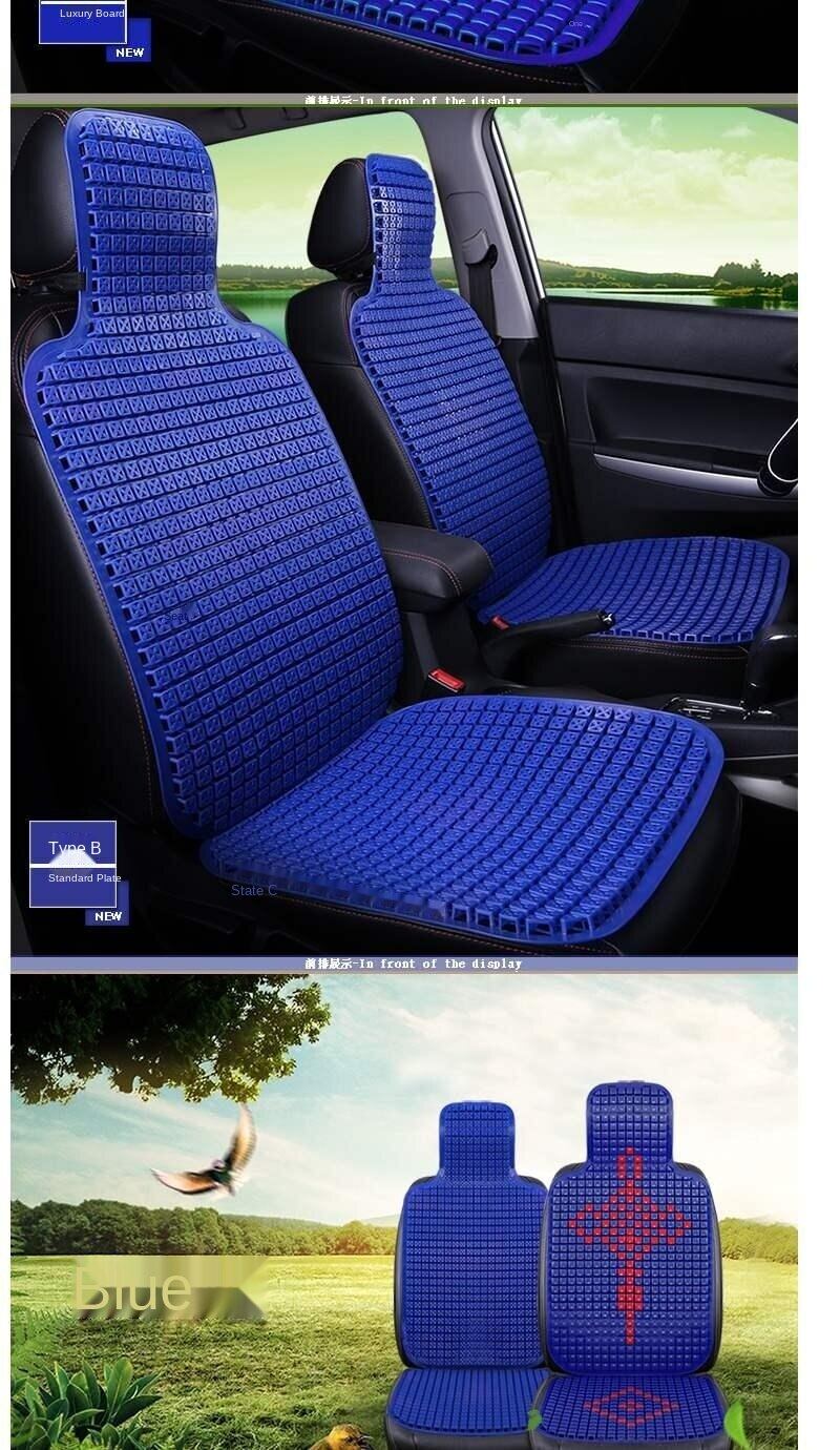 Comfortable environmental protection summer plastic car seat cushion cool seat cushion breathable size truck cab single universal seat cushions