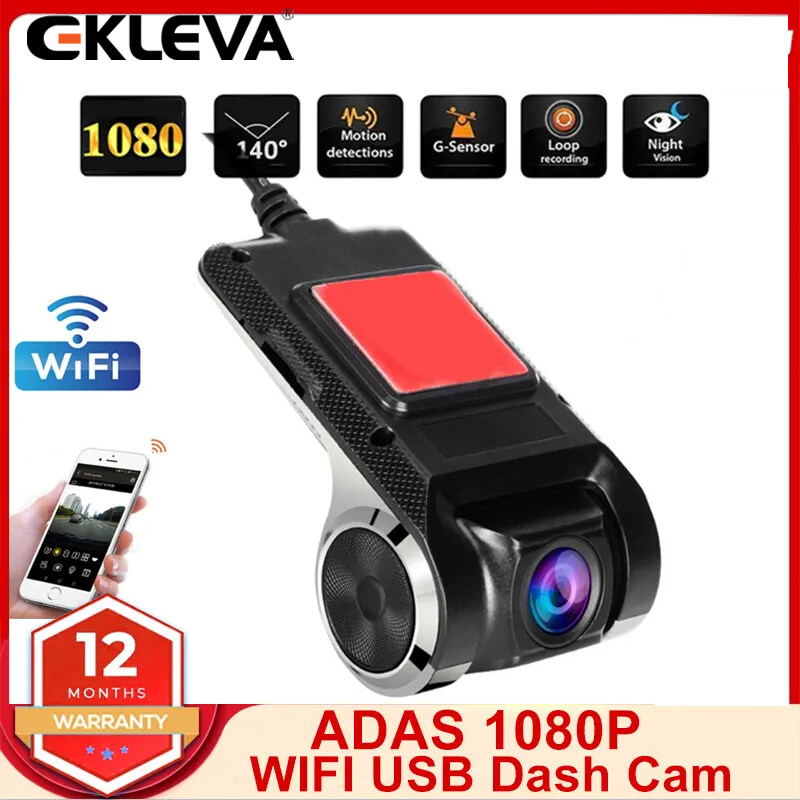 EKLEVA 1080P Android ADAS Dash Cam Car DVR Dash Camera USB DVR Loop Recording Car DashCam Night Version Video Recorder