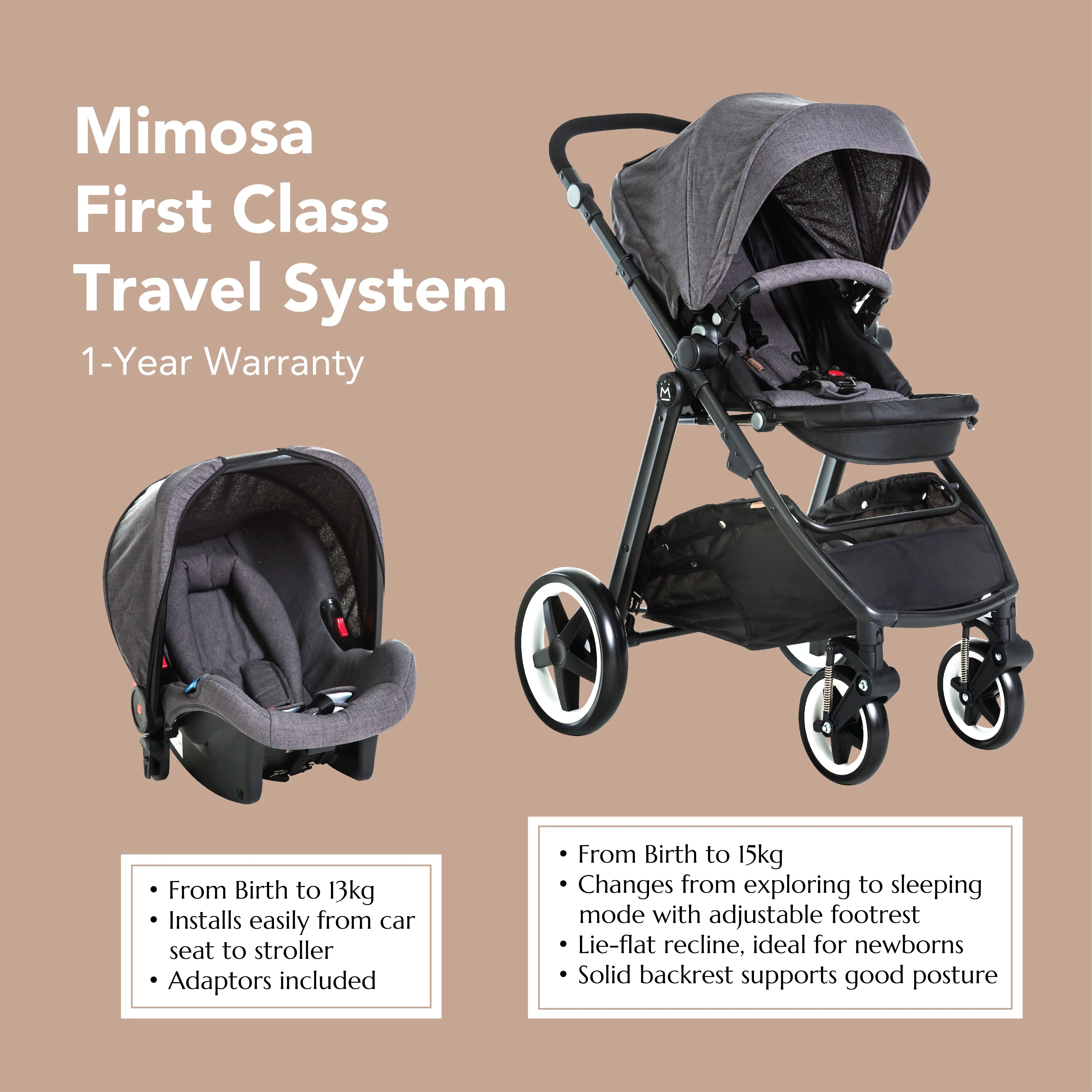 mimosa first class travel system