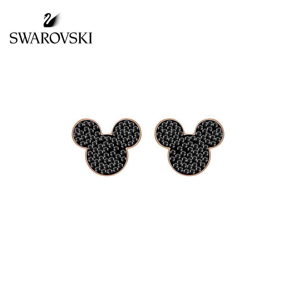Original Swarovski MlCKEY Disney Mickey Cute Stud Earrings | Lazada