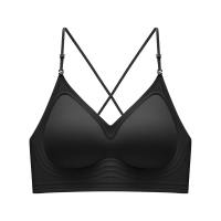 Maniyun Plain Color Beauty Back Seamless Bra Big U Halter Backless Bra Soft Support Non-wired Comfort Bra Lingerie
