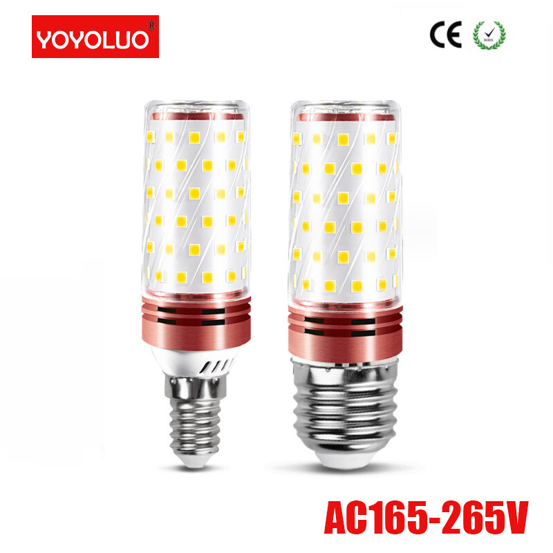 Ac220v bóng đèn led e14 bóng đèn led nến e27 bảng đèn ngô led 12w 16w đèn chùm ánh sáng 240v